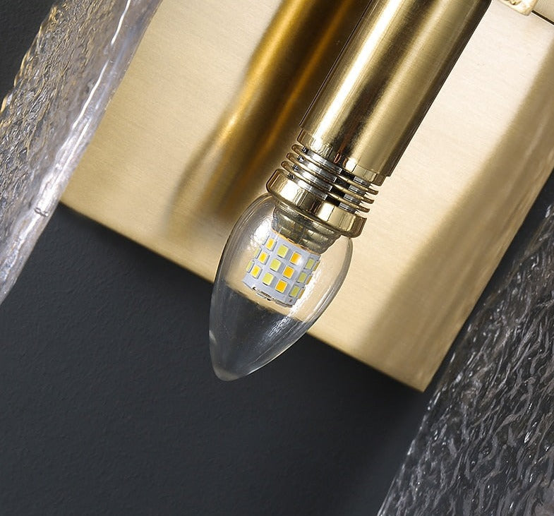 Parisa - Glas- und Kupfer-Wandlampe im modernen Stil