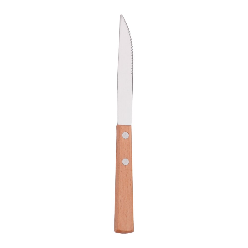 Rustikales Holzgriff Edelstahl-Besteckset