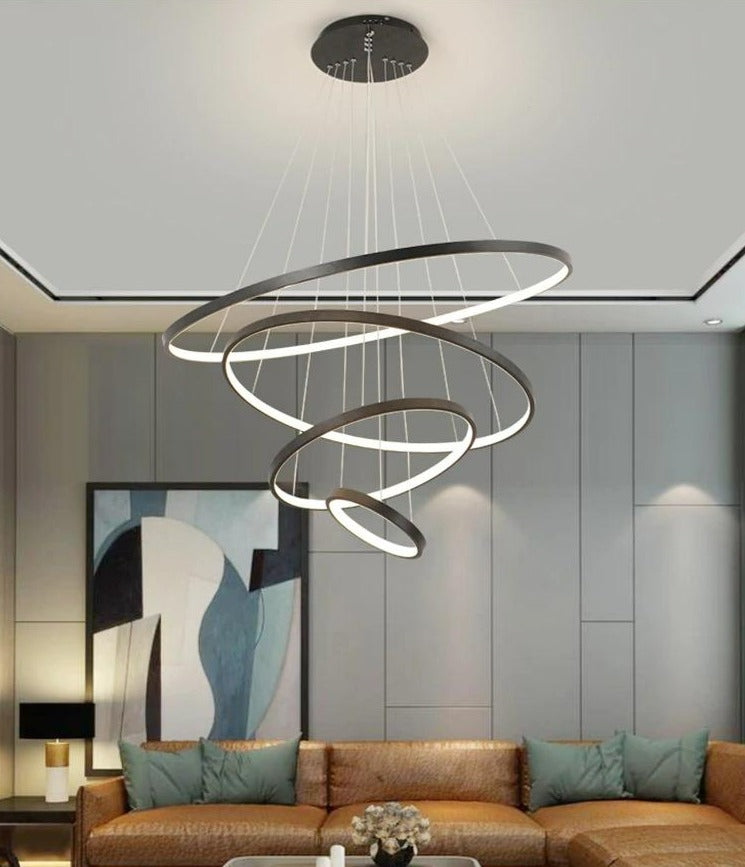 Moderner LED-Ring-Kronleuchter