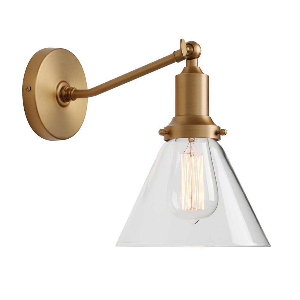 Farley - Retro Glas Wandlampe