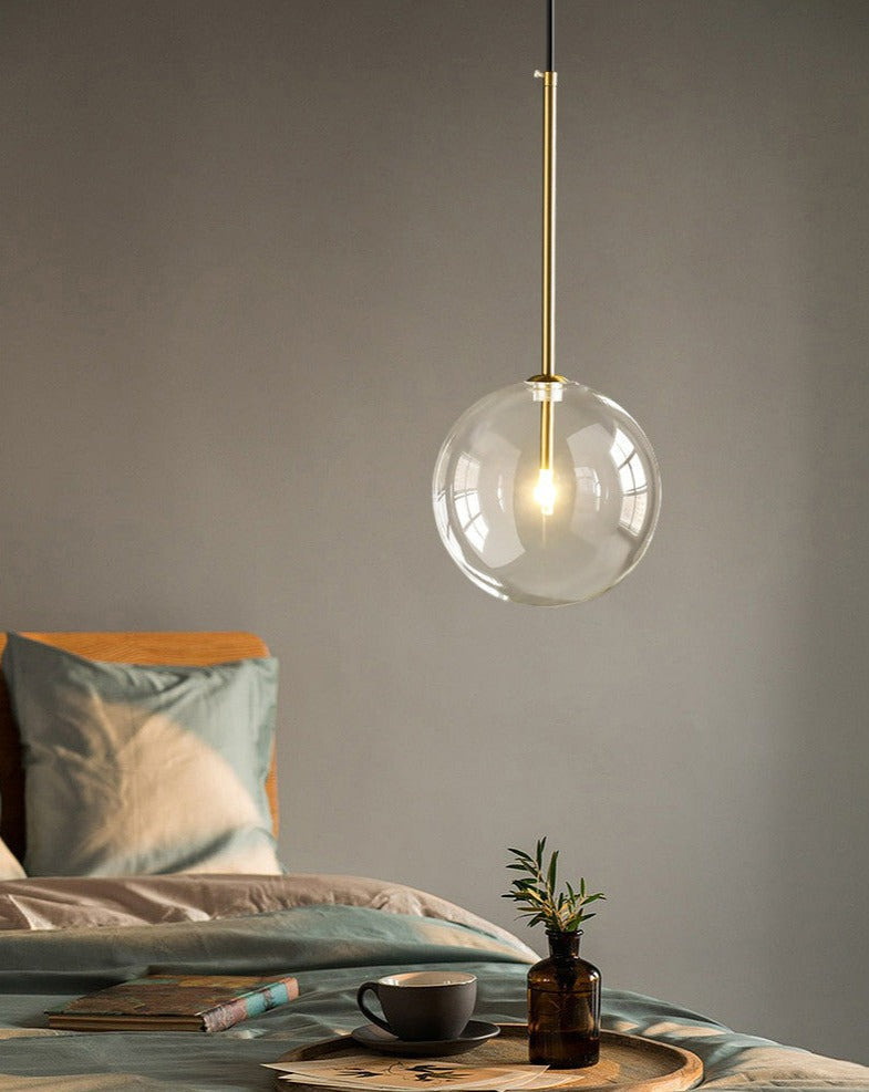 Minimalistische Moderne Glas-Globus-Pendelleuchten
