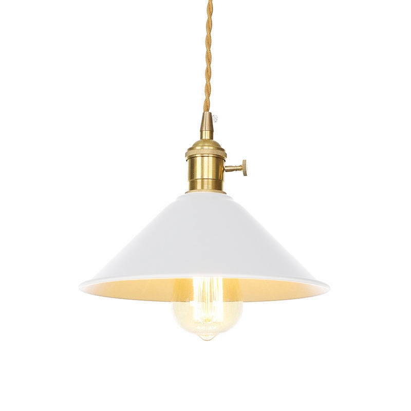 Farbige Vintage Vergoldete Pendelleuchten