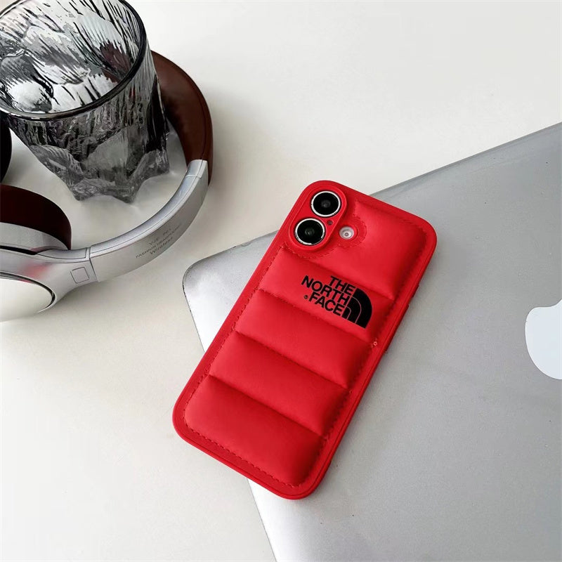 Luxury Fashion Leather The North Face Phone Case For iPhone