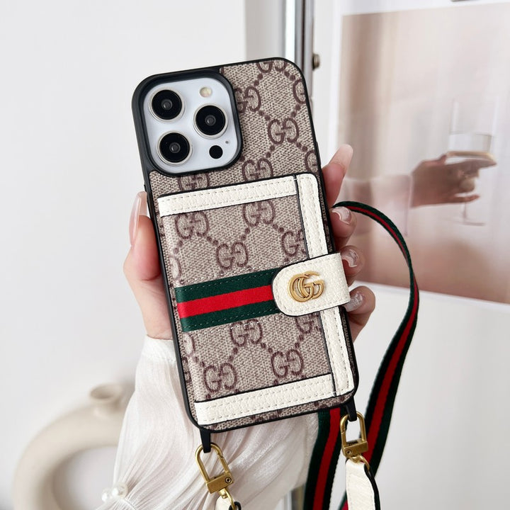 Luxury Card Bag Chain Classic iPhone Case
