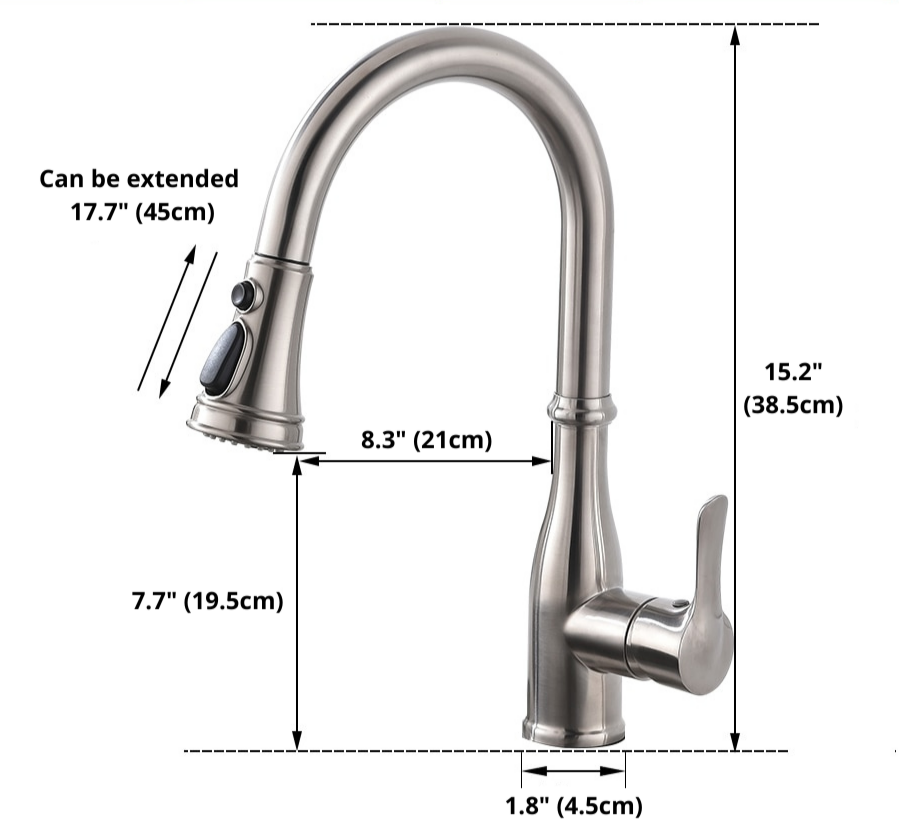 Redford - Ausziehbare Touch-Sensor-Küchenarmatur
