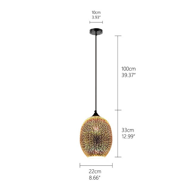 Nebula - Moderne Nordische Glas-Pendelleuchte