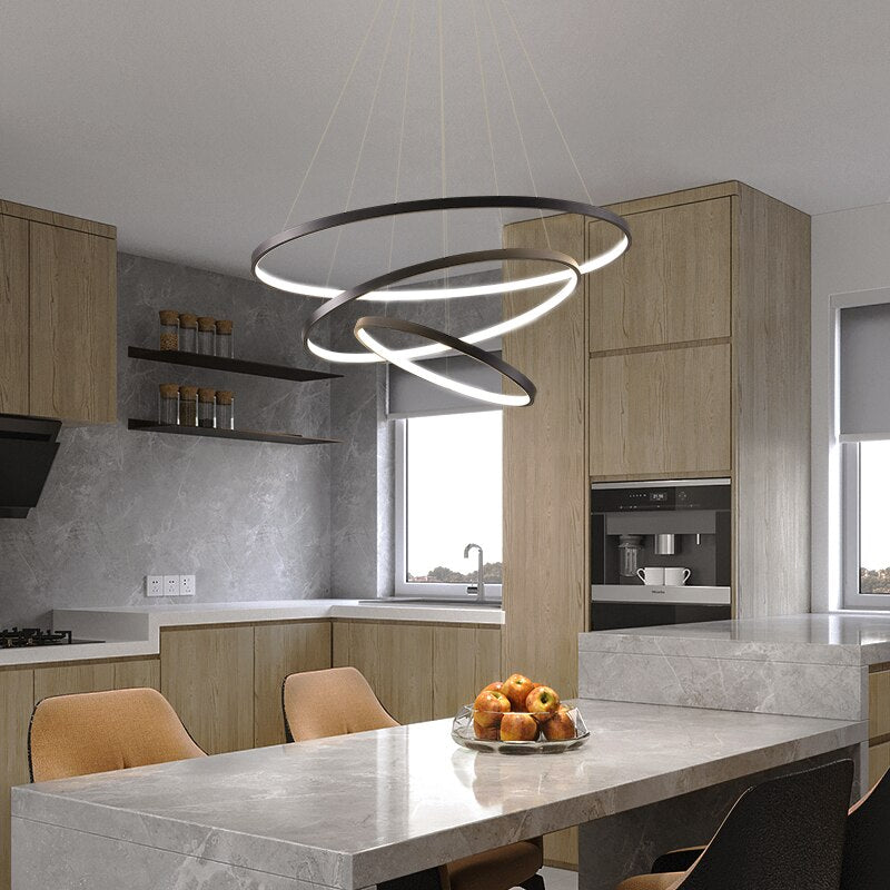Moderner LED-Ring-Kronleuchter