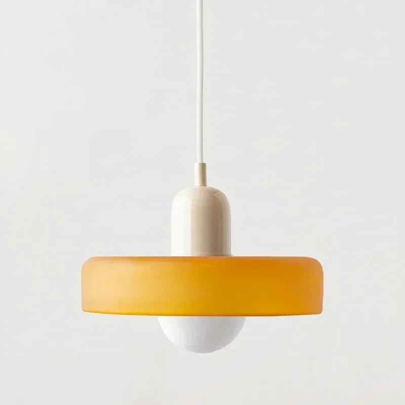 Bauhaus-Stil bunte Glas-Pendelleuchten