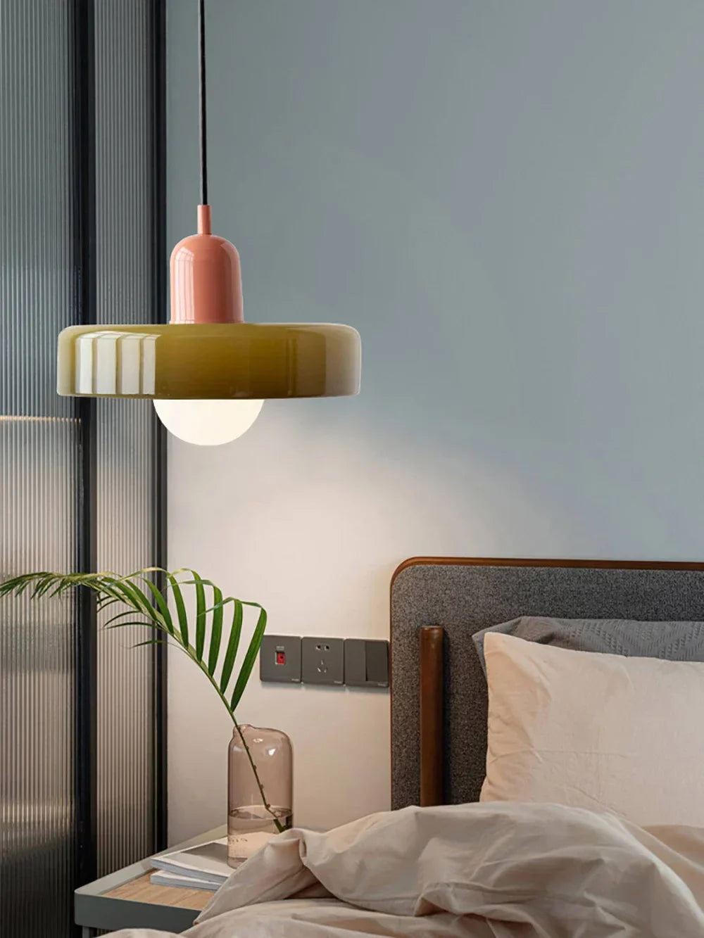 Bauhaus-Stil bunte Glas-Pendelleuchten