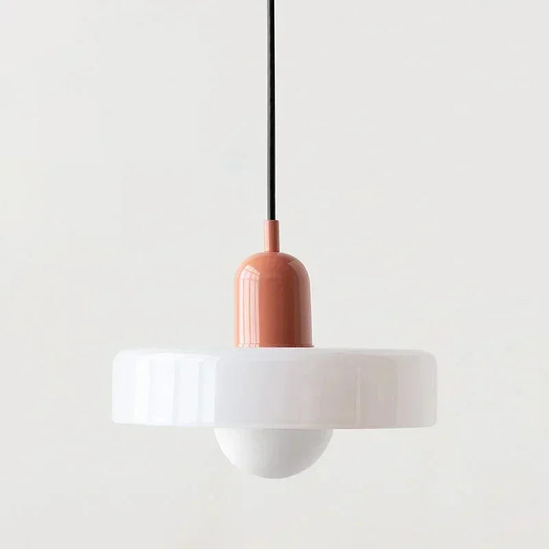 Bauhaus-Stil bunte Glas-Pendelleuchten
