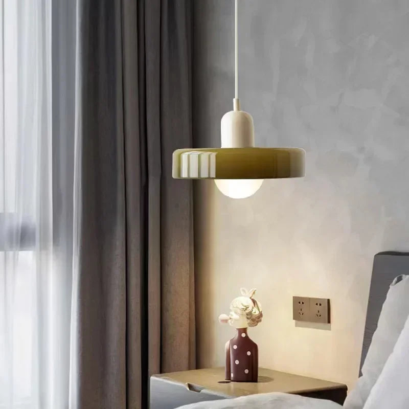 Bauhaus-Stil bunte Glas-Pendelleuchten