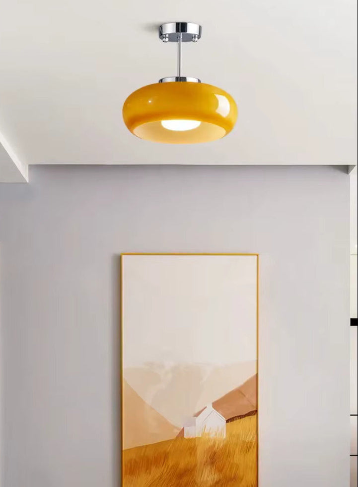 Daniel - Kreisförmige Glas-Deckenlampe
