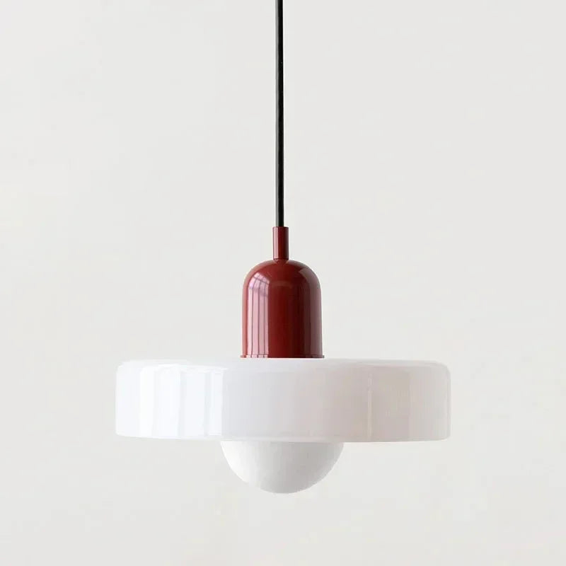 Bauhaus-Stil bunte Glas-Pendelleuchten