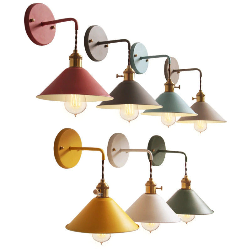 Bunte Retro-Wandlampen