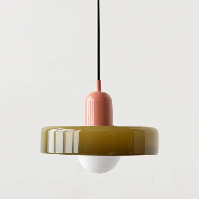 Bauhaus-Stil bunte Glas-Pendelleuchten