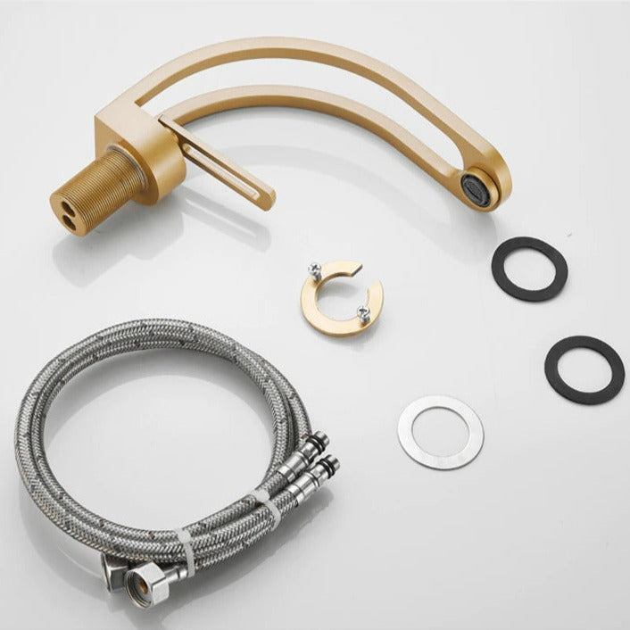 Ogden - Gebogene Dual-Channel Moderne Badezimmerarmatur