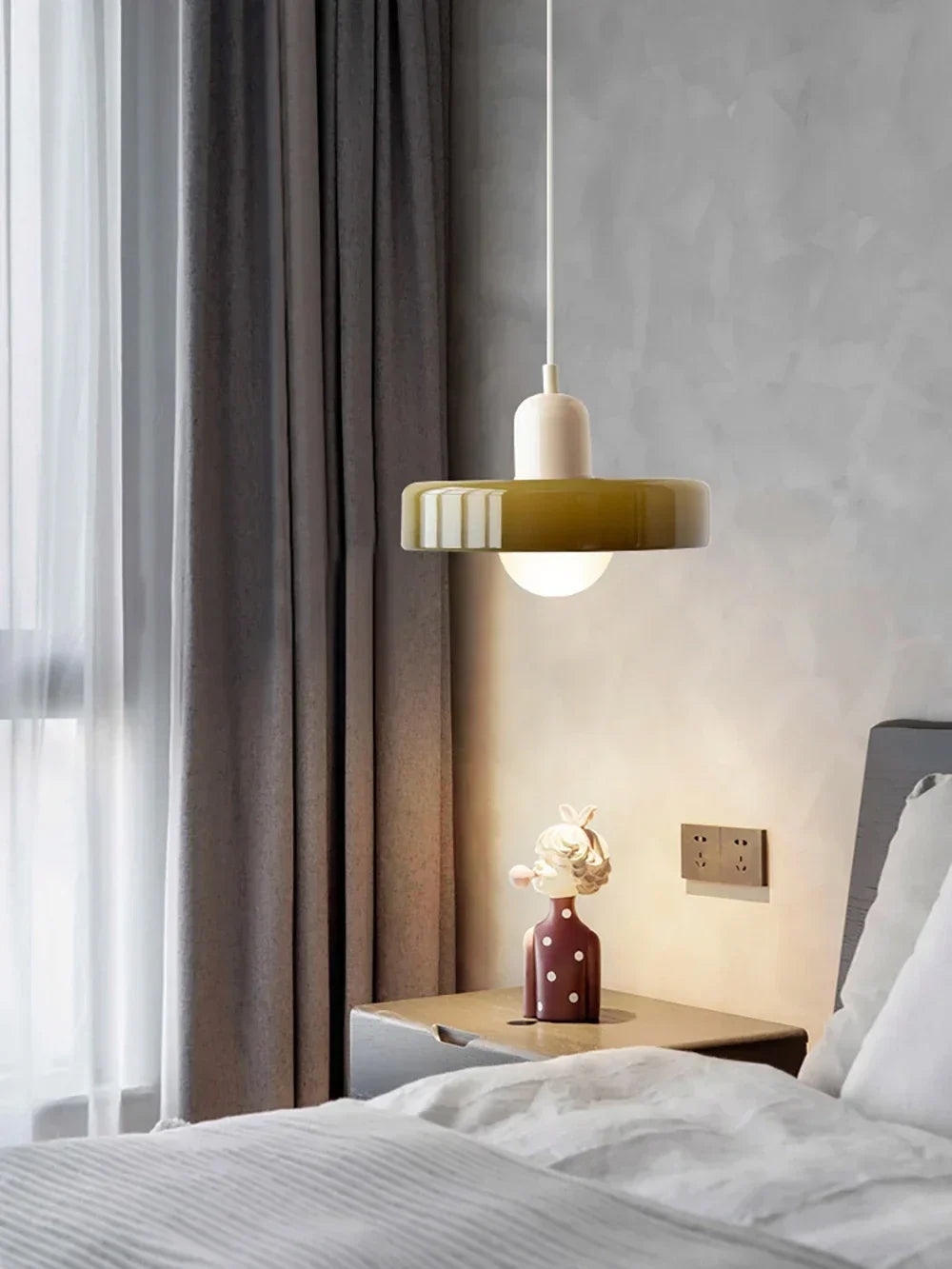 Bauhaus-Stil bunte Glas-Pendelleuchten