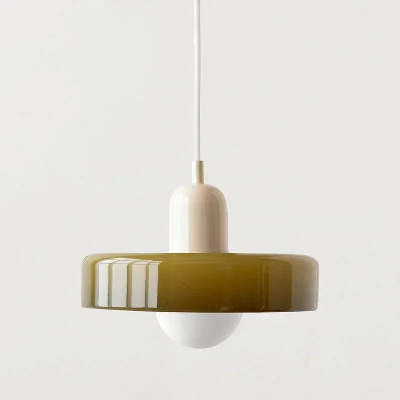 Bauhaus-Stil bunte Glas-Pendelleuchten