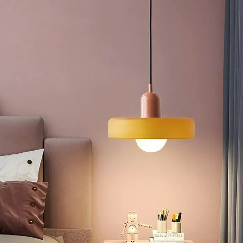 Bauhaus-Stil bunte Glas-Pendelleuchten