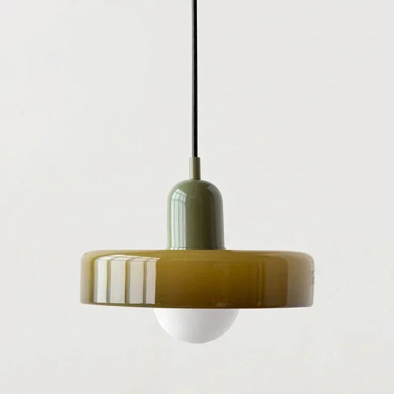 Bauhaus-Stil bunte Glas-Pendelleuchten
