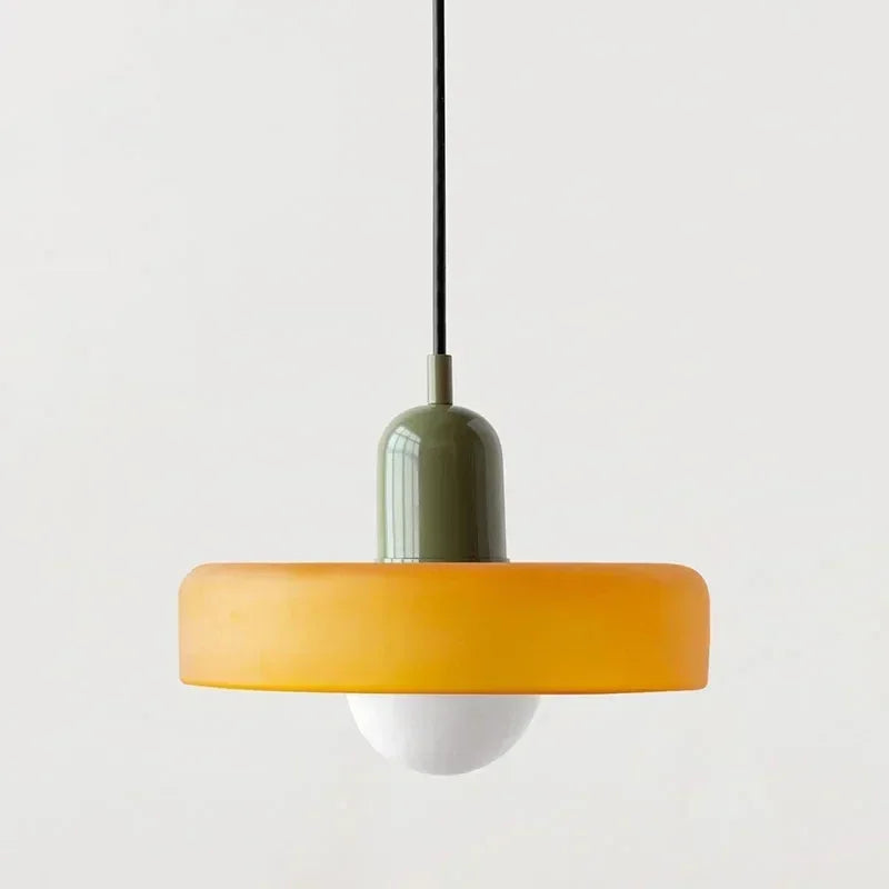 Bauhaus-Stil bunte Glas-Pendelleuchten