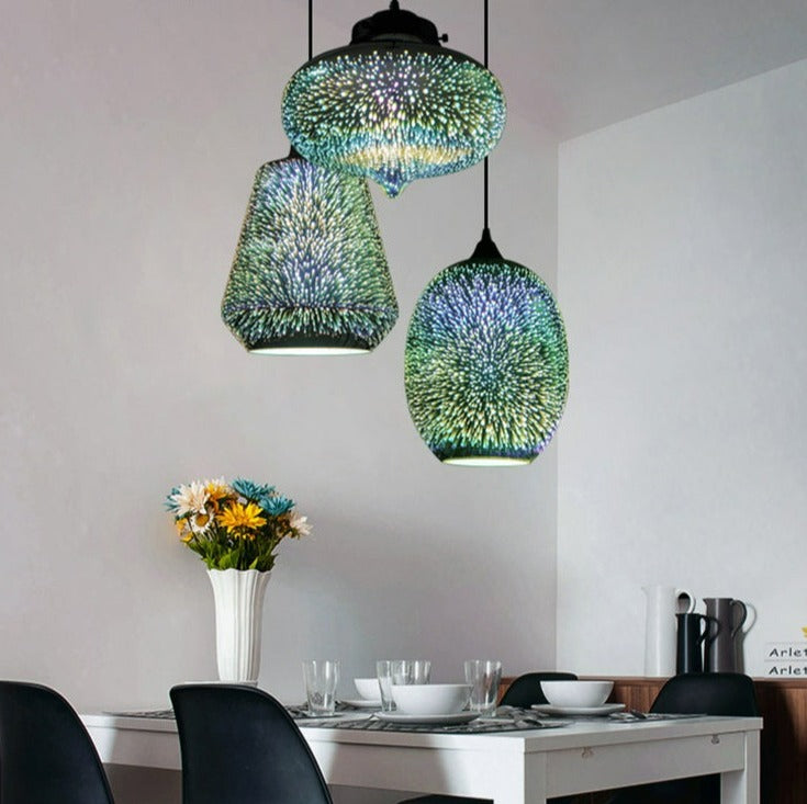Nebula - Moderne Nordische Glas-Pendelleuchte