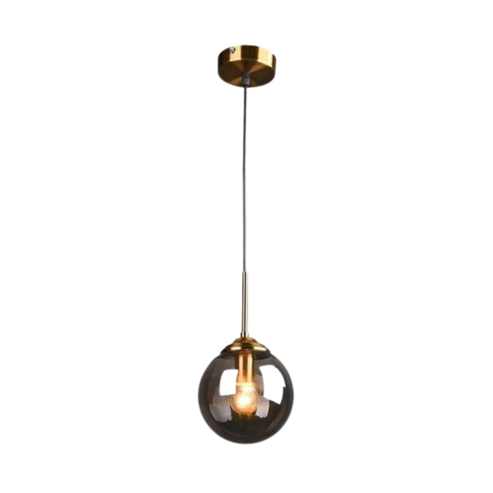 Vintage Glas-Globus Pendelleuchten