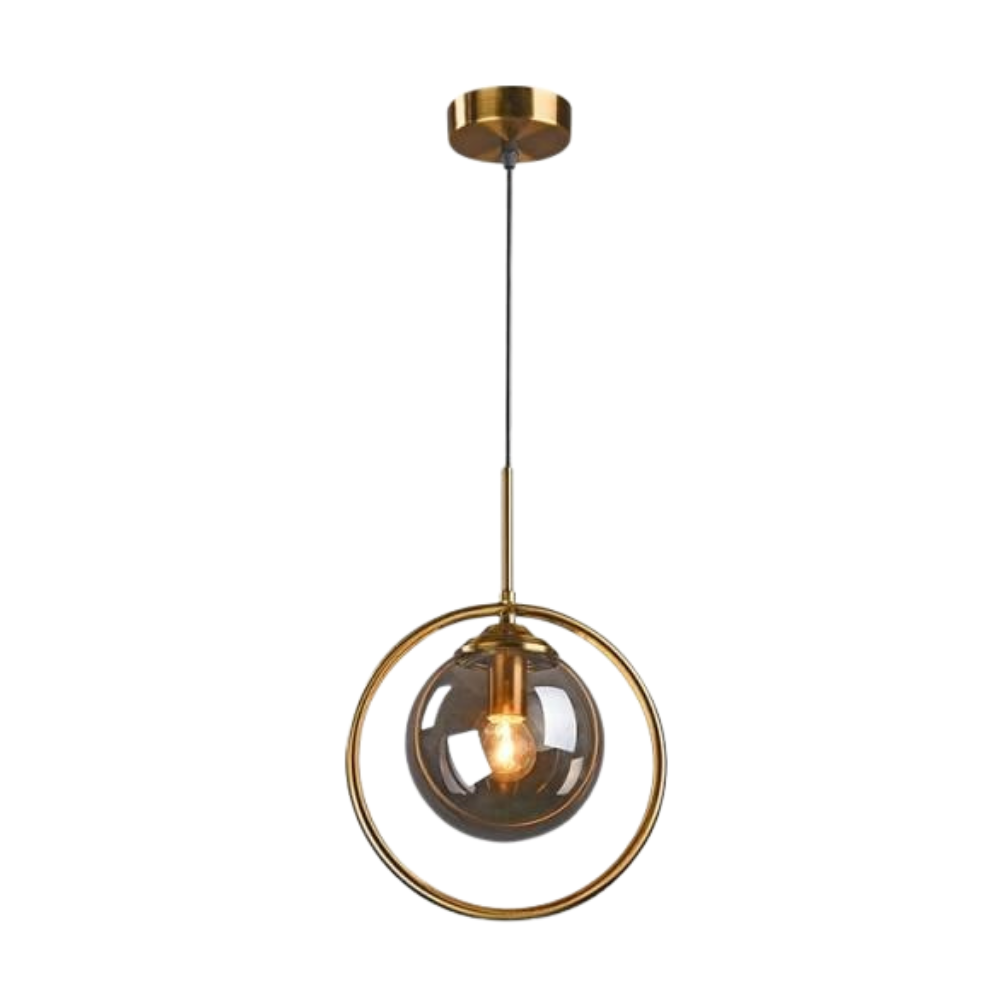 Vintage Glas-Globus Pendelleuchten
