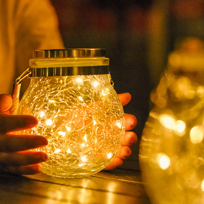 Glasglas-Garten-Fairy-Lichter