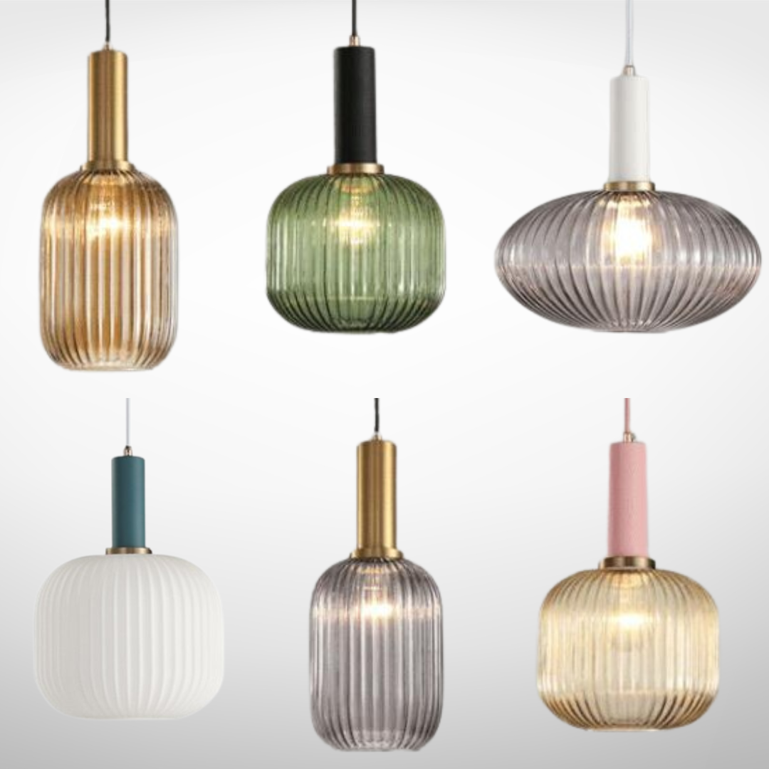 Walden - Vintage Texturierte Glas Pendelleuchten