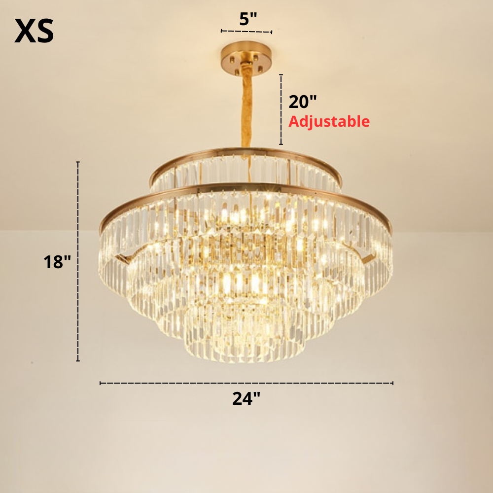 Moderner Glas-Kristall-Kronleuchter