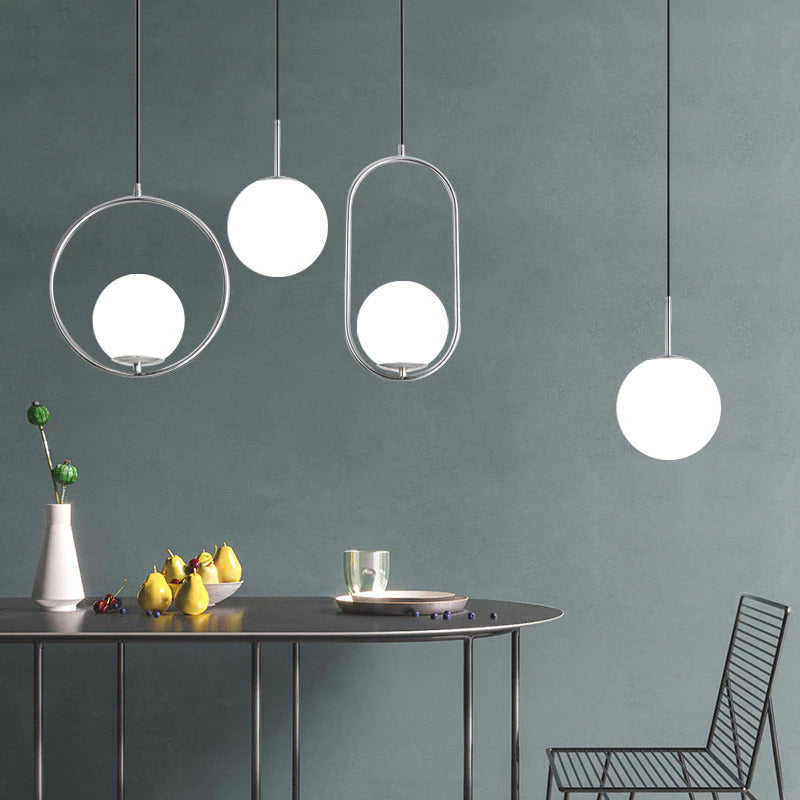 Nordic Frosted Glass Pendelleuchten