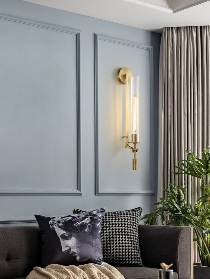 Sarika - Moderne Fluted Glass Wandlampe