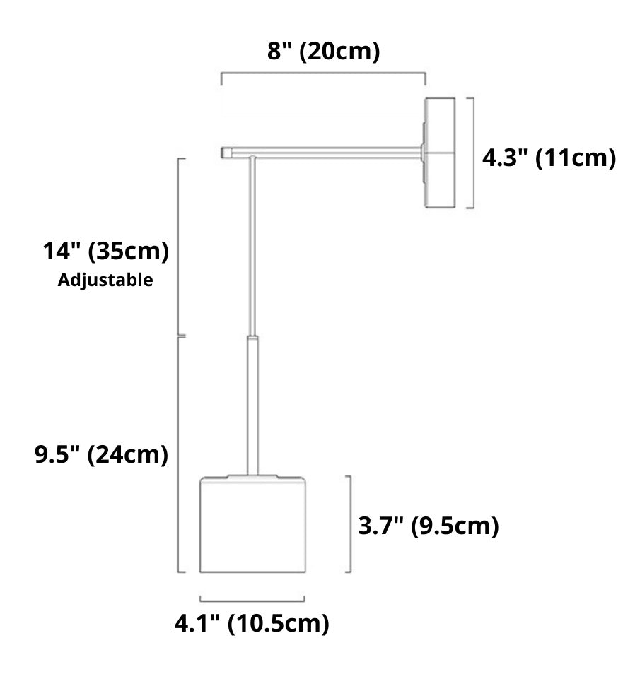 Corbin - Moderne Wandlampe mit schwarzen und Messing-Akzenten