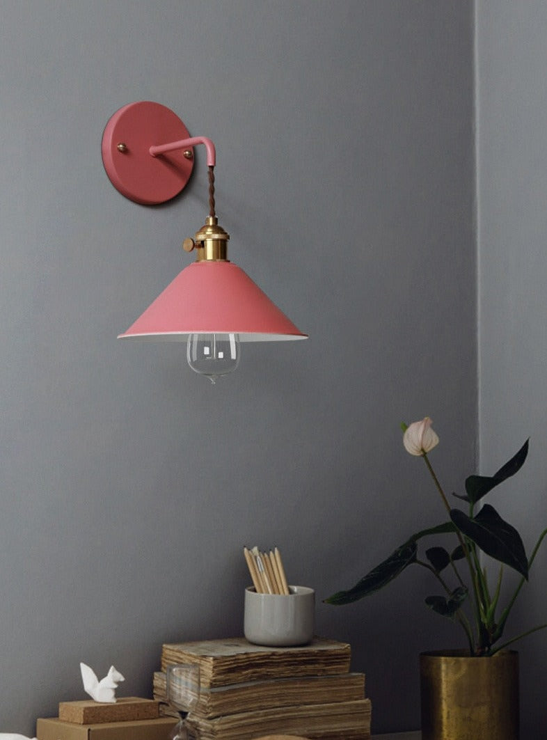 Bunte Retro-Wandlampen