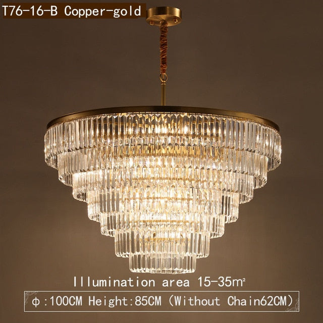 Garland - Moderner Glas-Kristall-Kronleuchter