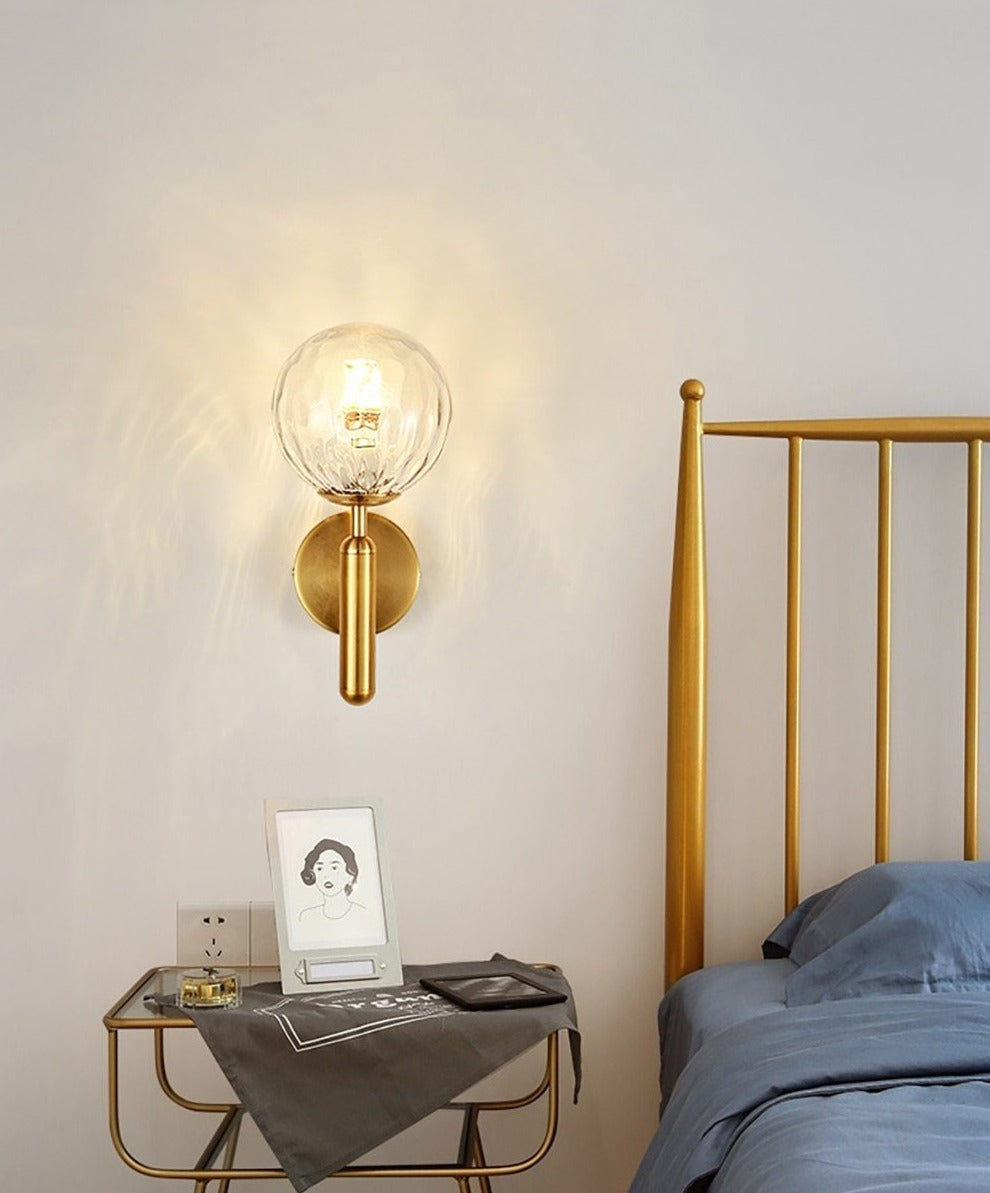 Moderne Glas-Globus Wandleuchte