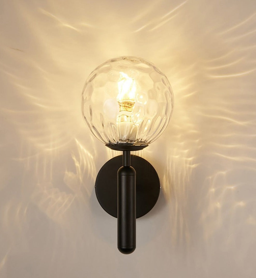 Moderne Glas-Globus Wandleuchte