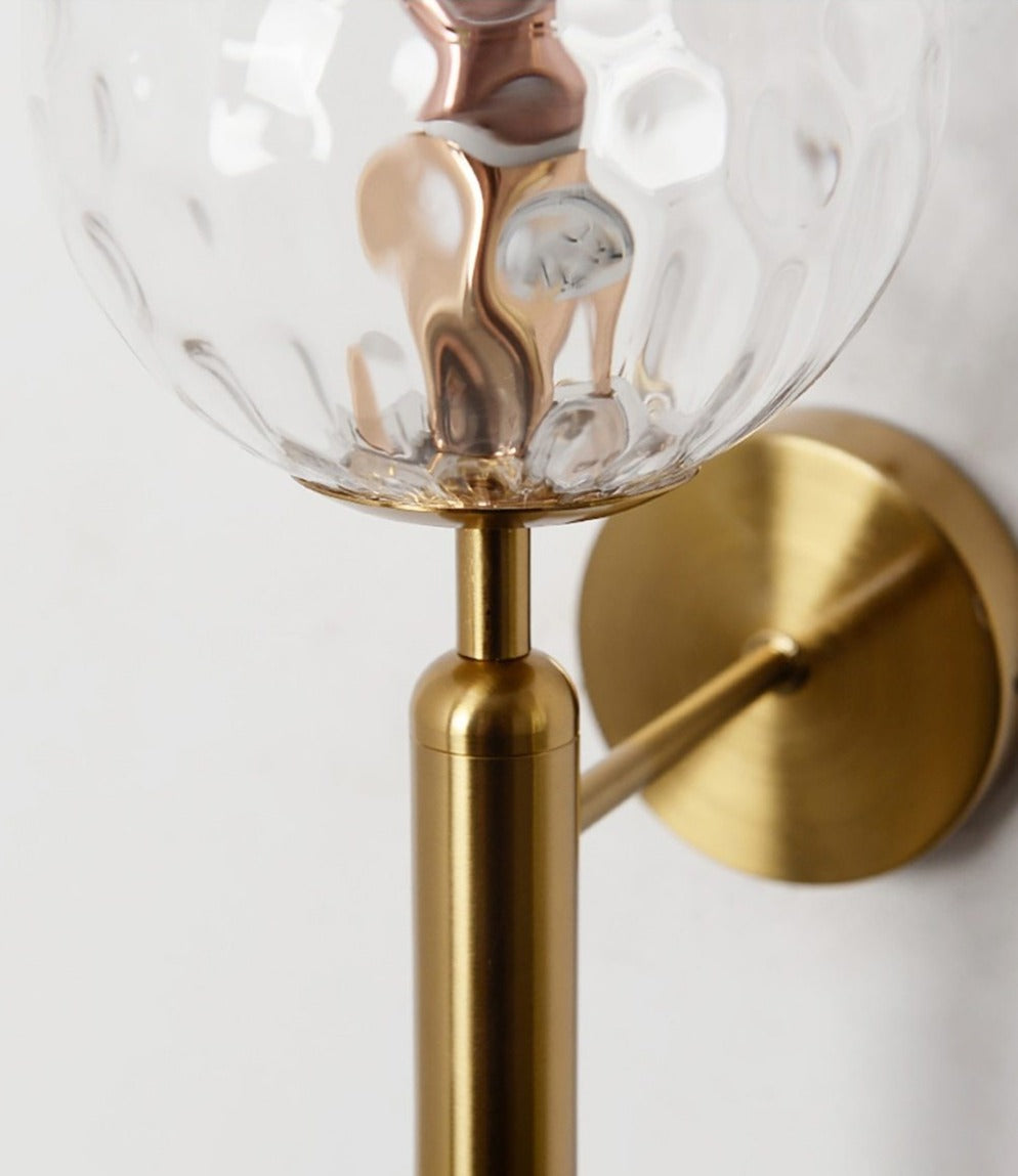 Moderne Glas-Globus Wandleuchte