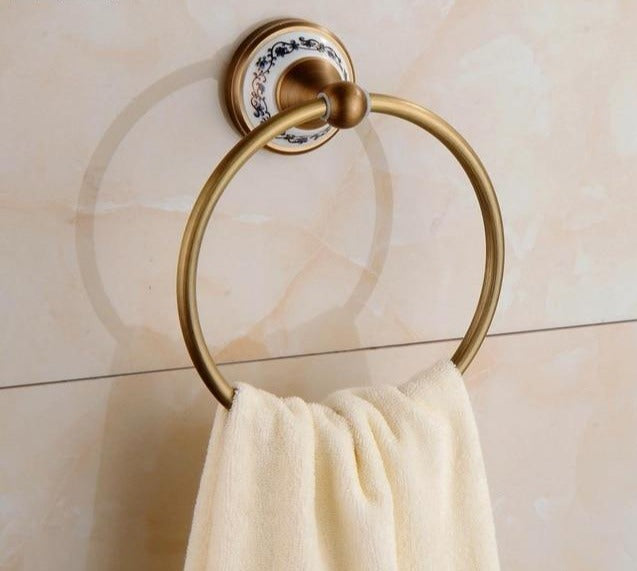 Antike Messing-Badezimmer-Set