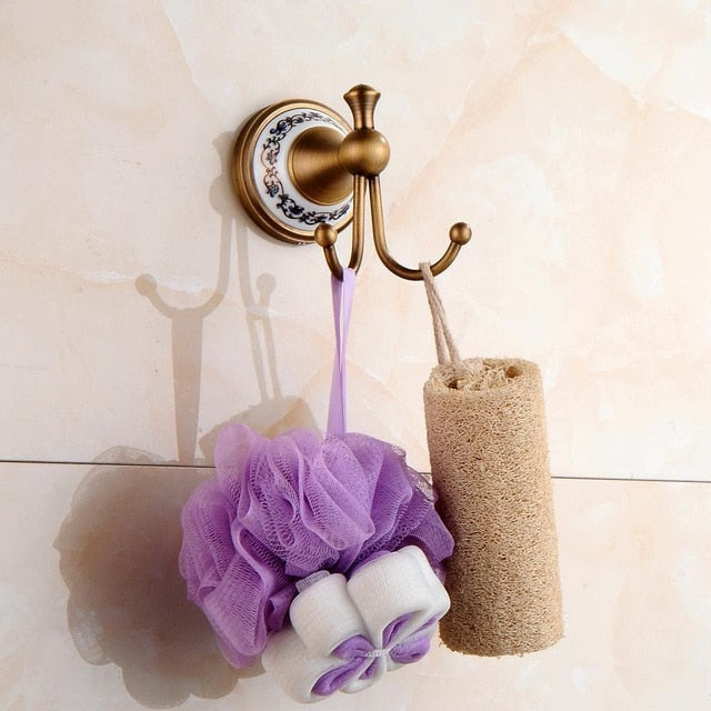 Antike Messing-Badezimmer-Set