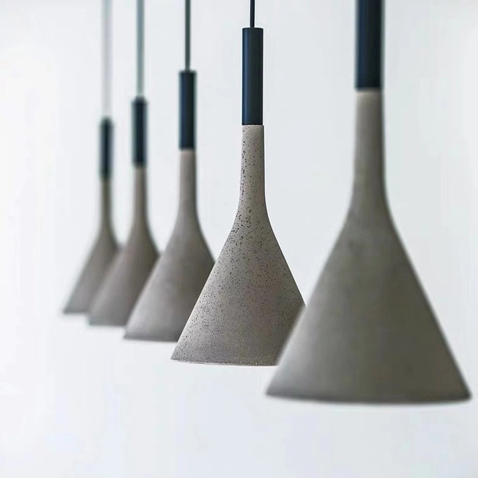 Handgefertigte Beton Pendelleuchte