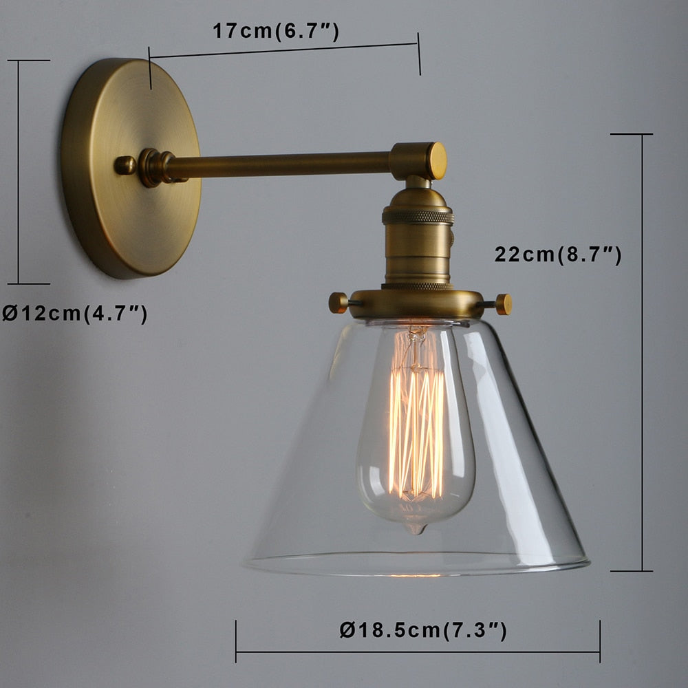 Franklin - Vintage-Wandlampe
