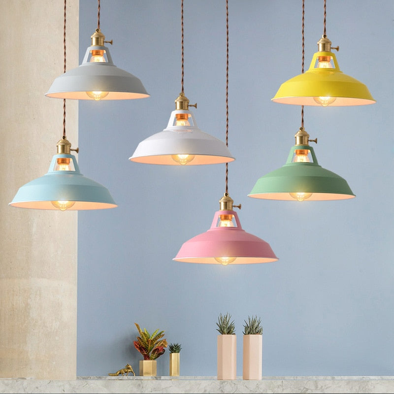Farbige Retro Pendelleuchten