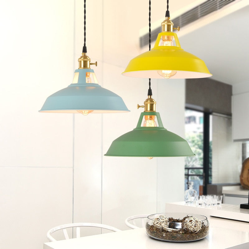 Farbige Retro Pendelleuchten
