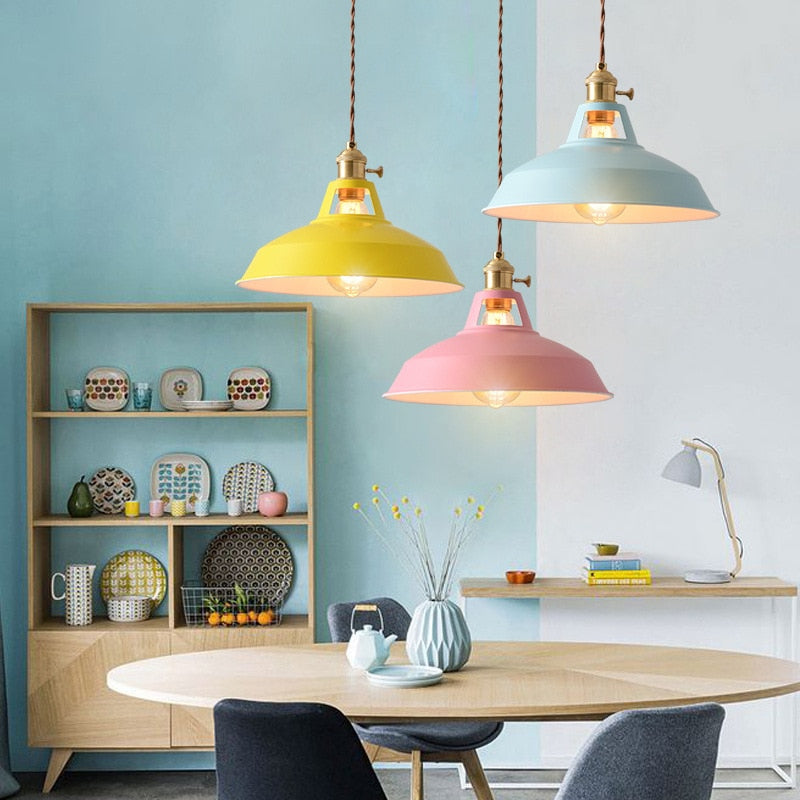 Farbige Retro Pendelleuchten
