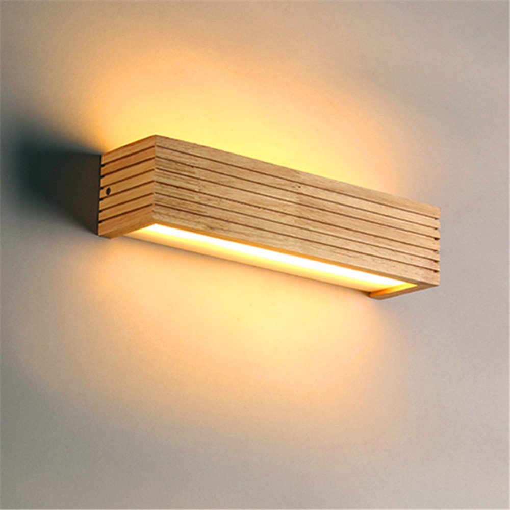 Aria - Moderne japanische Holz-Wandlampe