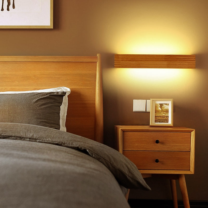 Aria - Moderne japanische Holz-Wandlampe