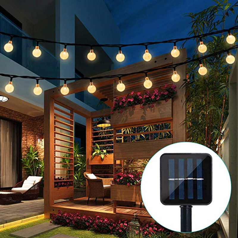 Solarbetriebene LED-Globus-Lichterketten