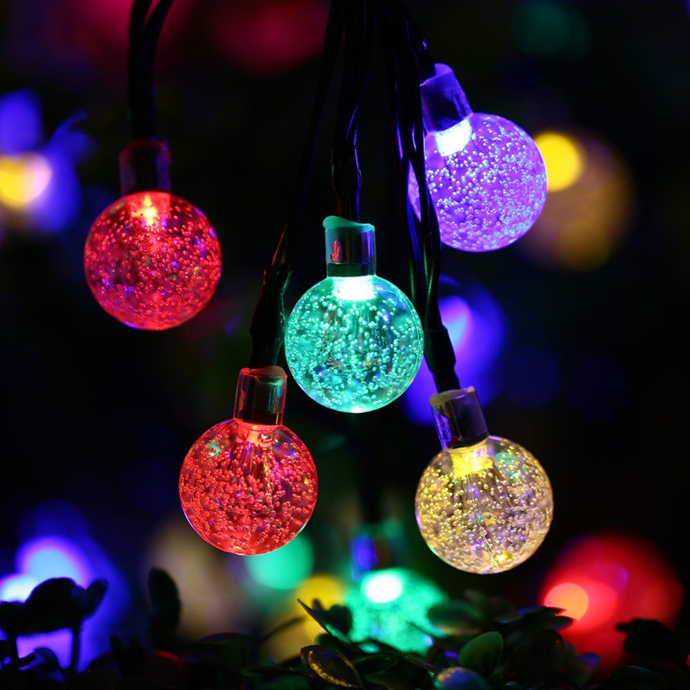 Bunte Solarbetriebene LED Globus Lichterketten